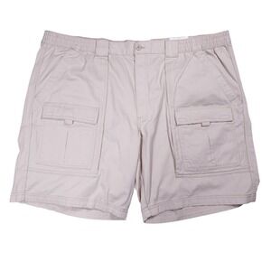 NEW St‎ John's Bay Hiking Shorts Elastic Waist Cargo Pockets Big & Tall 54